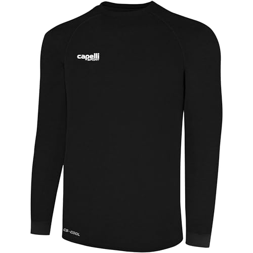 Capelli Sport Herren-Workout-Top, langärmelig, Rundhalsausschnitt, Trainingstrikot von CAPELLI SPORT