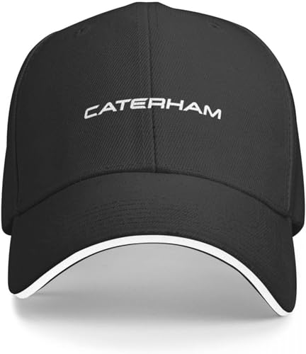 Baseballkappe Hip Hop Sonnenhut CAR Caterham Text Logo Cap Baseball Cap Hip Hop Vintage Damen Golfbekleidung Herren Geburtstagsgeschenk von CAPHATMC