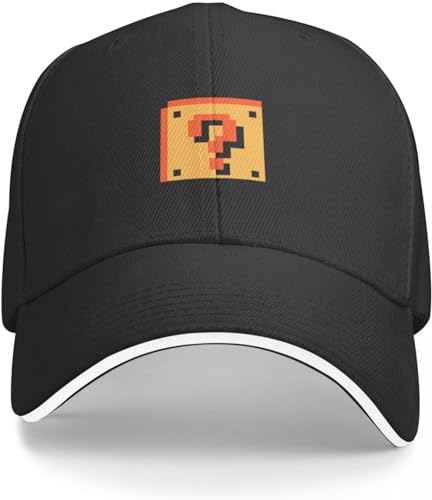 Baseballkappe Hip Hop Sonnenhut Fragezeichen Block Baseballkappe Strandausflug Streetwear Hut Männer Frauen von CAPHATMC