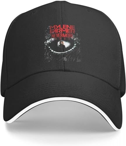Baseballkappe Hip Hop Sonnenhut Mylene Farmer Nevermore Mylene Farmer Mylene Farmer mylène Farmer 2022 Baseballkappe mit Grafik von CAPHATMC