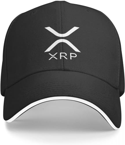 Baseballkappe Hip Hop Sonnenhut Ripple (XRP) Logo New Ripple Logo Baseballkappe Mode Strand Gentleman Hut Boy Cap Damen von CAPHATMC