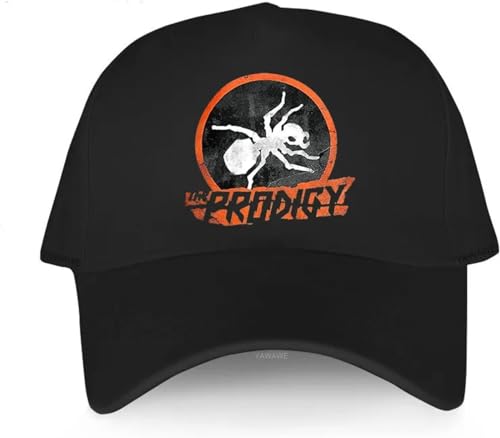 Baseballkappe Hiphop Sonnenhut Lässige Coole Hüte für Männer The Prodigy Ant Graphic Man Hip Hop Short Visor Hut Frauen Erwachsene Snapback Caps von CAPHATMC