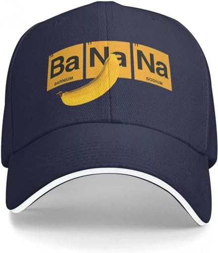 CAPHATMC Baseballkappe Hiphop Sonnenhut Banana Elemental Square Happy Baseball Cap Man Caps Rugby Strandtasche Hut für Damen Herren von CAPHATMC