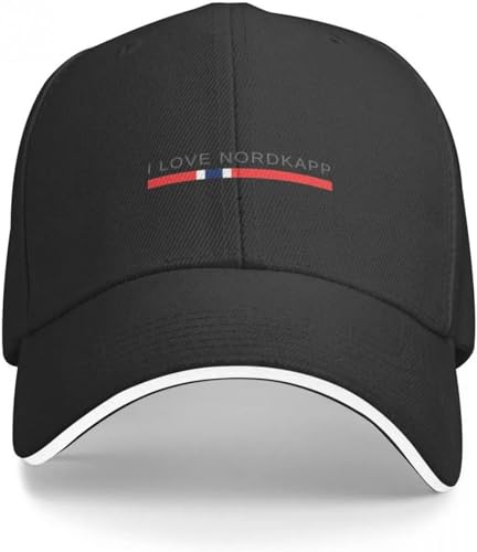 CAPHATMC Baseballkappe Hiphop Sonnenhut I Love Nordkapp Norwegen Baseball Cap Luxus Mann Hut Neu in Hut Frauen Hut Herren von CAPHATMC