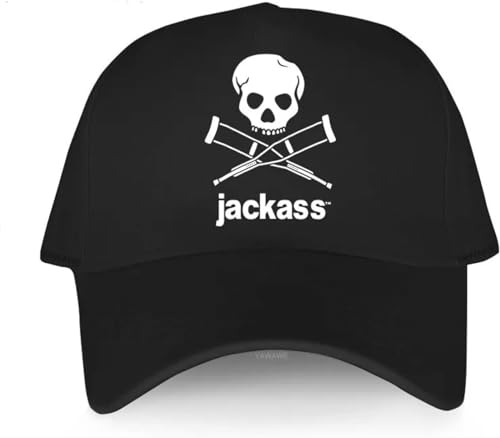 CAPHATMC Baseballkappe Hiphop Sonnenhut Männer Baseball Caps Jackass Cap Sommer Mode Baseball Hut Sommer Casual Einstellbar von CAPHATMC