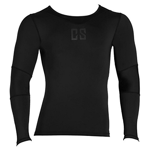 CAPITAL SPORTS Beforce Kompressionsshirt Herren Oberteil Funktionsunterwäsche Langarm Shirt für Männer (Size M, Kompressions- und Laufunterwäsche, trägt Feuchtigkeit nach außen) schwarz von CAPITAL SPORTS