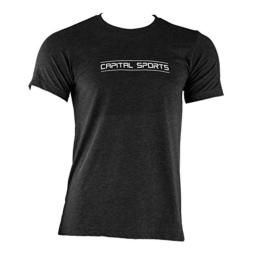 CAPITAL SPORTS Sportswear Trainings-T-Shirt L Herren Freizeit Sport-Shirt Rundhals (Kurzarm, für Männer, Größe: L) Schwarz von CAPITAL SPORTS