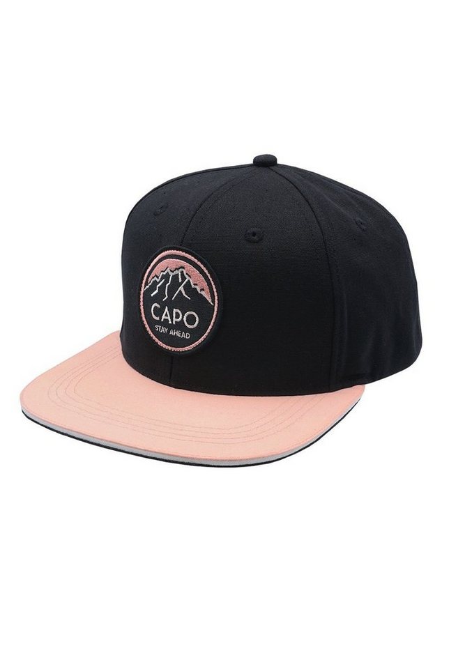 CAPO Baseball Cap Baseballcap, Label 6-teilig, flaches Dach von CAPO