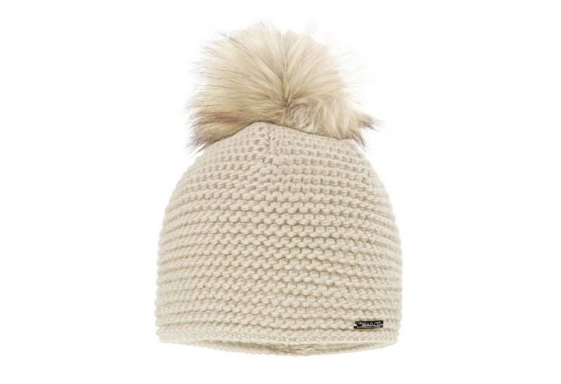 CAPO Bommelmütze Grobstrick, unifarben, gefüttert von CAPO