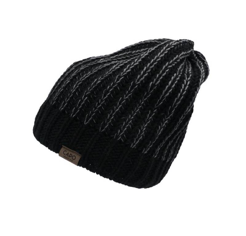 CAPO Strickmütze Beanie, Farbverlauf Fleecefutter (1-St) von CAPO