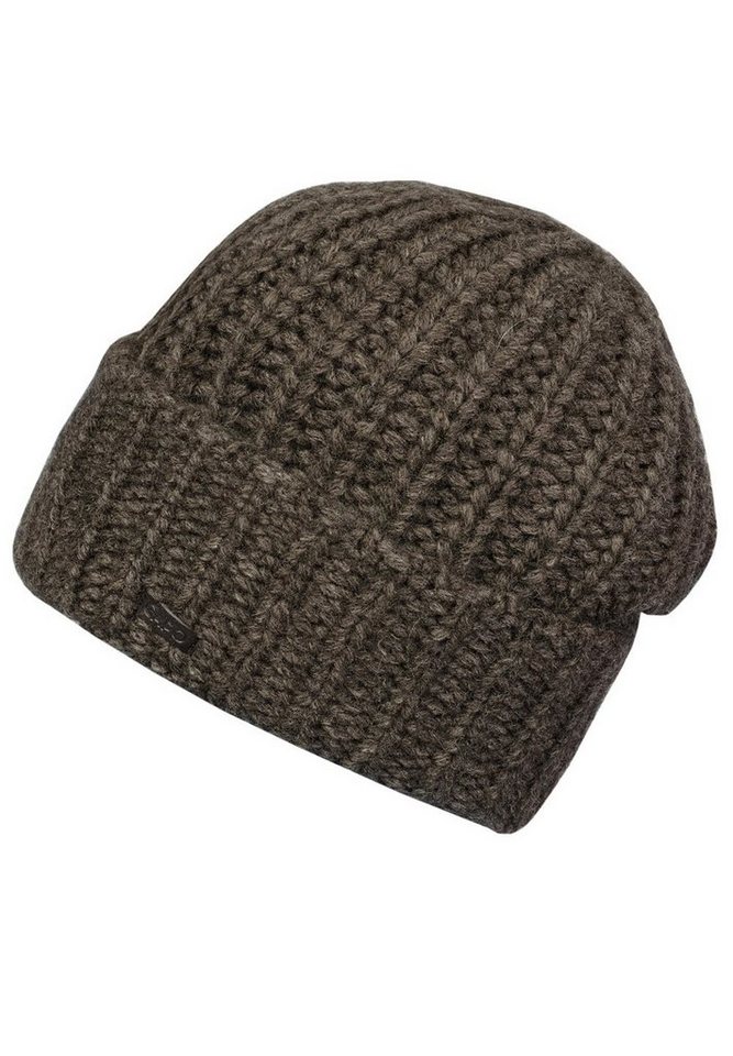 CAPO Strickmütze CAPO-NICE CAP knitted cap, turn up Alpaka-Wolle Made in Europe von CAPO