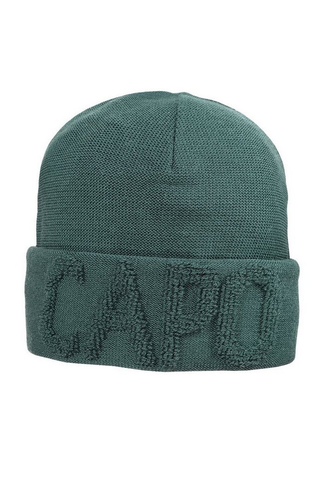 CAPO Strickmütze CAPO-TERRY CAP turn up, logo in terry look Made in Germany von CAPO