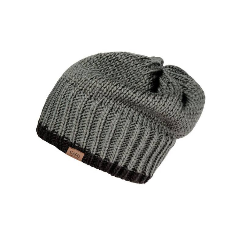CAPO Strickmütze Strickmütze, 2-farbig (1-St) von CAPO