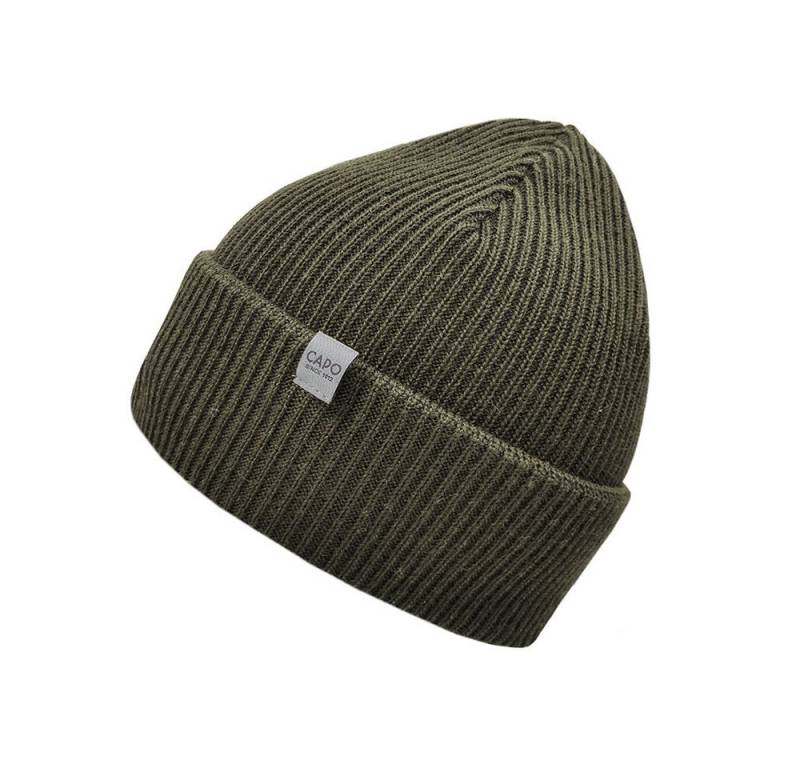 CAPO Strickmütze Strickmütze, Umschlag Merinowolle (1-St) Merinowolle von CAPO