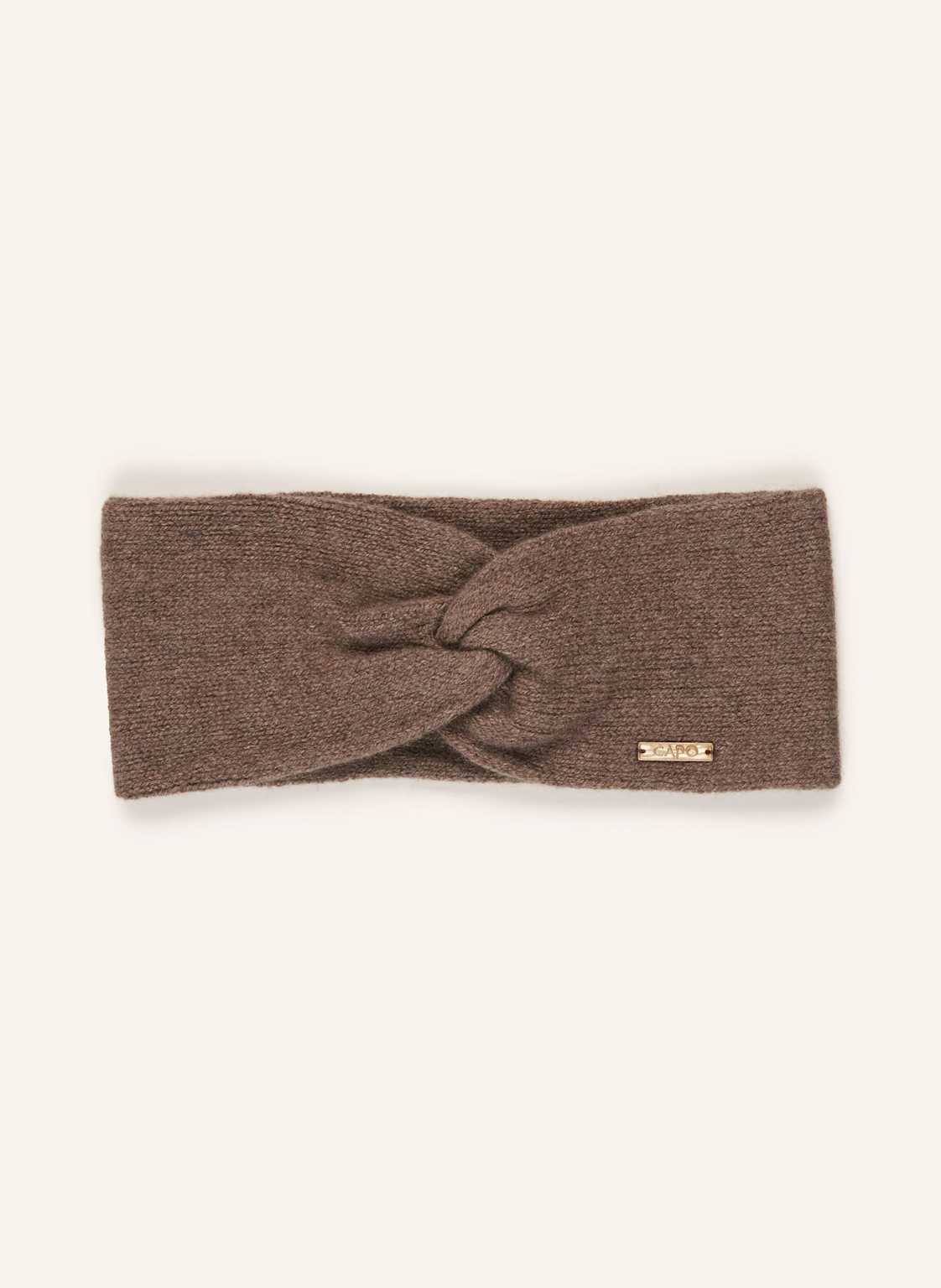 Capo Stirnband Mit Cashmere braun von CAPO