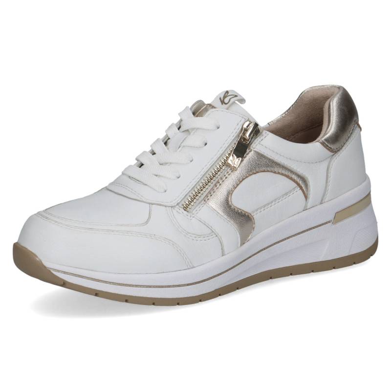 CAPRICE - Da.-Schnürer white/light gold - Gr. - 38 von CAPRICE