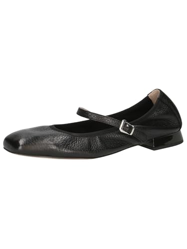 CAPRICE Damen Ballerinas aus Leder mit Riemen, Schwarz (Black Deer), 37 EU CAPRICE Damen Ballerinas aus Leder mit Riemen, Schwarz (Black Deer), 37 EU von CAPRICE