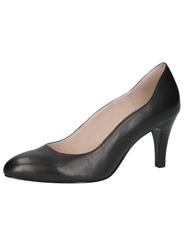 CAPRICE Damen Pumps aus Leder Spitz, Schwarz (Black Nappa), 40.5 EU von CAPRICE