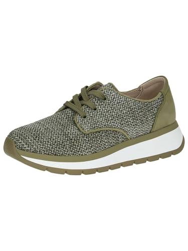 CAPRICE Damen Sneaker flach Atmungsaktiv Sportlich, Grün (Khaki Comb), 37 EU von CAPRICE