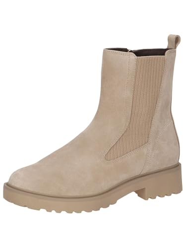 CAPRICE Damen Stiefeletten mit Absatz mit Thermosohle Bequem, Beige (Sand Suede), 37 EU von CAPRICE