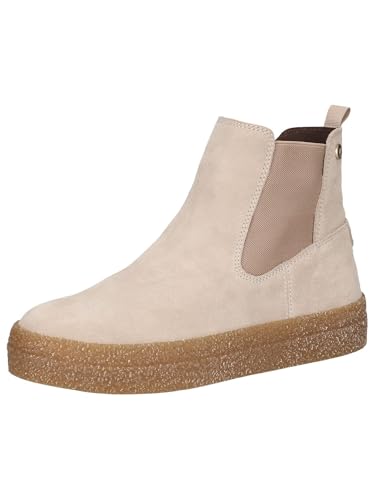 CAPRICE Damen Winterstiefel ohne Absatz Gefüttert Bequem, Beige (Sand Suede), 37 EU von CAPRICE
