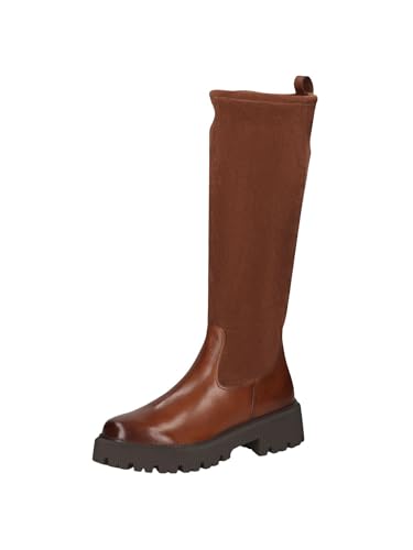 CAPRICE Damen Stiefel mit Absatz mit Thermosohle Bequem, Braun (Cognac Comb), 38 EU von CAPRICE
