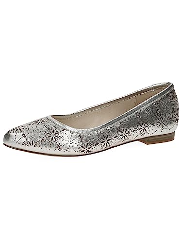 Caprice Damen 9-9-22101-20 Ballerina, Pearl METALLIC, 37 EU von CAPRICE