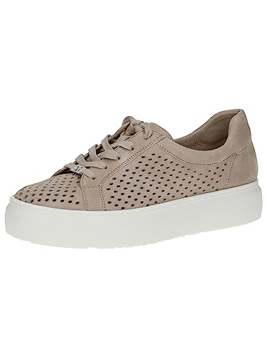 Caprice Damen 9-9-23553-20 Sneaker, Sand Suede, 40 EU von CAPRICE