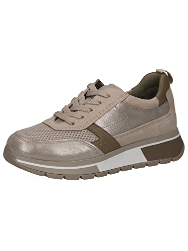 Caprice Damen 9-9-23708-20 Sneaker, Cement/Khaki, 38 EU von CAPRICE