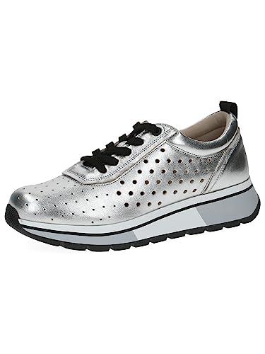 Caprice Damen 9-9-23709-20 Sneaker, Silver Metal, 38 EU von CAPRICE