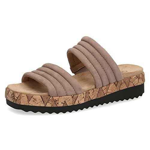 Caprice Damen 9-9-27205-28 Pantoletten, Taupe Suede, 40 EU von CAPRICE