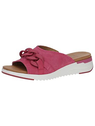 Caprice Damen 9-9-27206-20 Pantolette Flach, Fuchsia Suede, 38 EU von CAPRICE