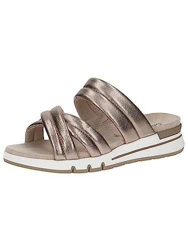 Caprice Damen 9-9-27251-20 Pantolette Flach, Taupe METALLIC, 40 EU von CAPRICE