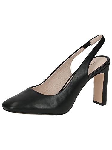 Caprice Damen 9-9-29601-20 Pumps Sling, Black Nappa, 38 EU von CAPRICE