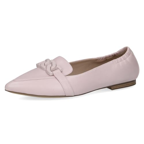 CAPRICE Damen Ballerinas aus Leder Spitz, Rosa (Lt.Purple Perl), 37 EU von CAPRICE