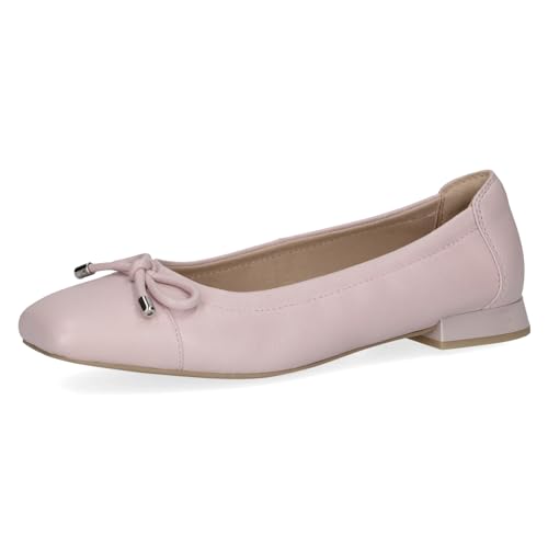 CAPRICE Damen Ballerinas aus Leder mit Blockabsatz, Rosa (Lt.Purple Perl), 39 EU von CAPRICE