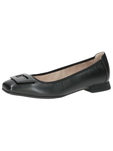CAPRICE Damen Ballerinas aus Leder Elegant, Schwarz (Black Nappa), 39 EU von CAPRICE