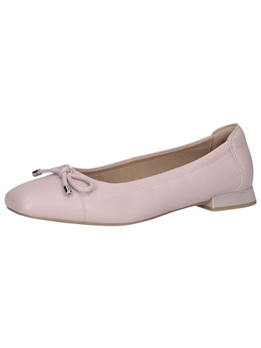 CAPRICE Damen Ballerinas aus Leder mit Blockabsatz, Rosa (Lt.Purple Perl), 39 EU von CAPRICE
