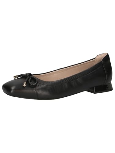 CAPRICE Damen Ballerinas mit Schleife Elegant, Schwarz (Black Nappa), 38 EU von CAPRICE