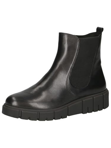 CAPRICE Damen Chelsea Boots mit Reißverschluss Elegant, Schwarz (Black Nappa), 39 EU von CAPRICE