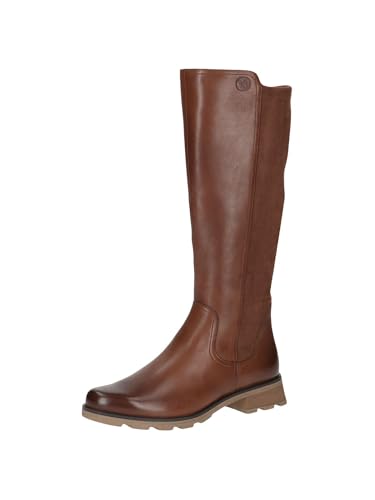 CAPRICE Damen Hohe Stiefel mit Absatz Elegant Kniehoch, Braun (Cognac Comb), 38 EU von CAPRICE