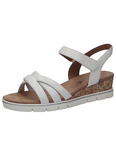 Caprice Damen 9-9-28709-20 Sandale Flach, White SOFTNAP, 39 EU von CAPRICE