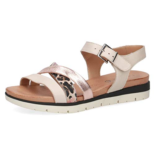 Caprice Damen Kenzo Riemchensandalen, Beige (Beige Leo Comb 427), 37 EU von CAPRICE