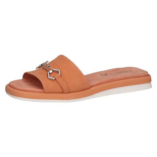 CAPRICE Damen Pantoletten aus Leder mit Fußbett, Orange (Orange Suede), 41 EU CAPRICE Damen Pantoletten aus Leder mit Fußbett, Orange (Orange Suede), 41 EU von CAPRICE