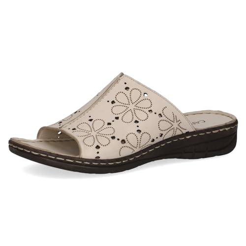 CAPRICE Damen Pantoletten aus Leder mit Fußbett, Beige (Beige Nappa), 38 EU CAPRICE Damen Pantoletten aus Leder mit Fußbett, Beige (Beige Nappa), 38 EU von CAPRICE