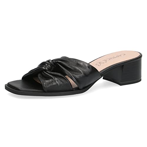 CAPRICE Damen 9-9-27204-28 Pantoletten, Black Softnap, 37 EU von CAPRICE