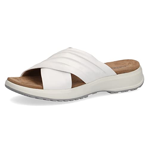 Caprice Damen 9-9-27206-28 Pantoletten, White SOFTNAP, 42 EU von CAPRICE