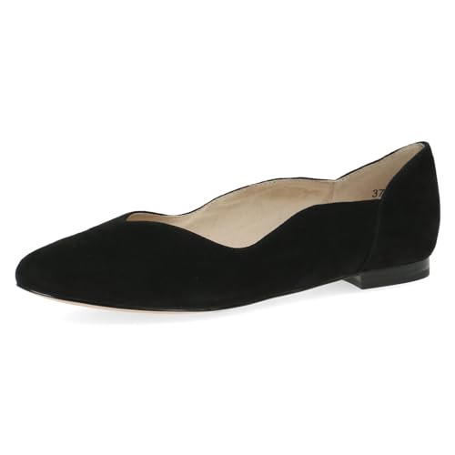 CAPRICE Damen Ballerinas aus Leder Elegant, Schwarz (Black Suede), 36 EU CAPRICE Damen Ballerinas aus Leder Elegant, Schwarz (Black Suede), 36 EU von CAPRICE