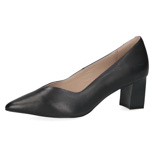 CAPRICE Damen Pumps Spitz aus Leder, Blau (Ocean Nappa), 38 EU von CAPRICE