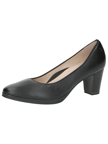 CAPRICE Damen Pumps aus Leder Elegant, Schwarz (Black Nappa), 38.5 EU von CAPRICE
